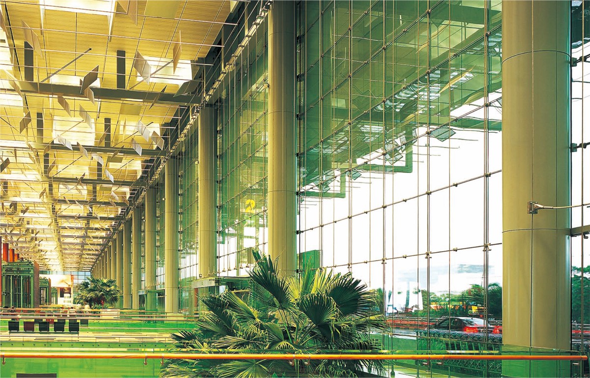 Glass curtain wall for  Singapore Changi Airport