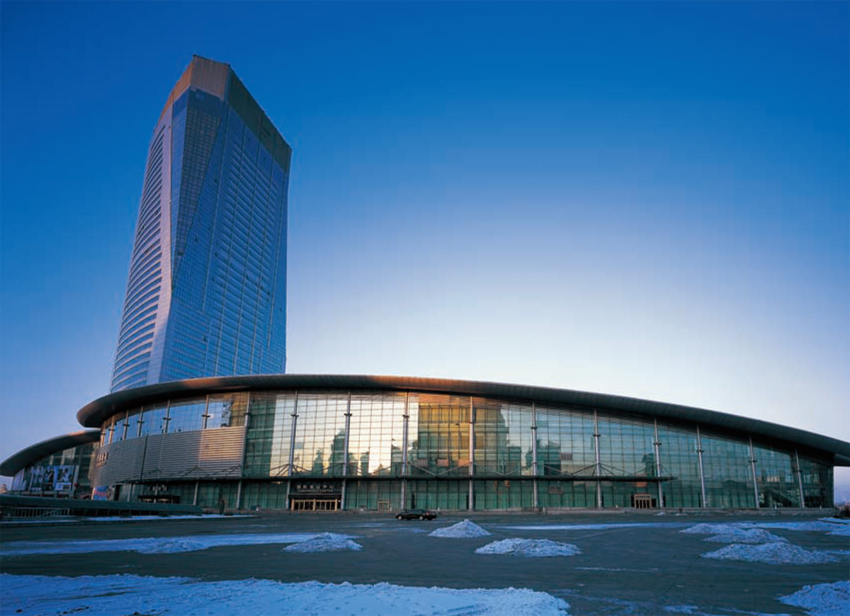 Glass curtain wall for  Harbin International Exhibition Center,China