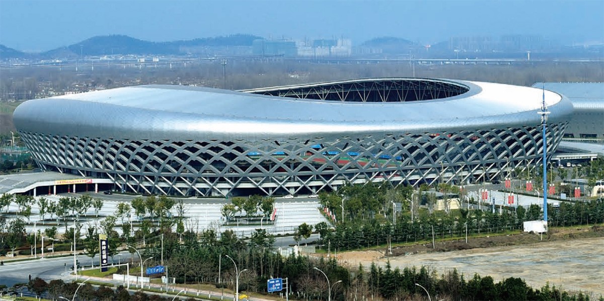 Glass curtain wall  for Xuzhou Olympic Sports Center,China