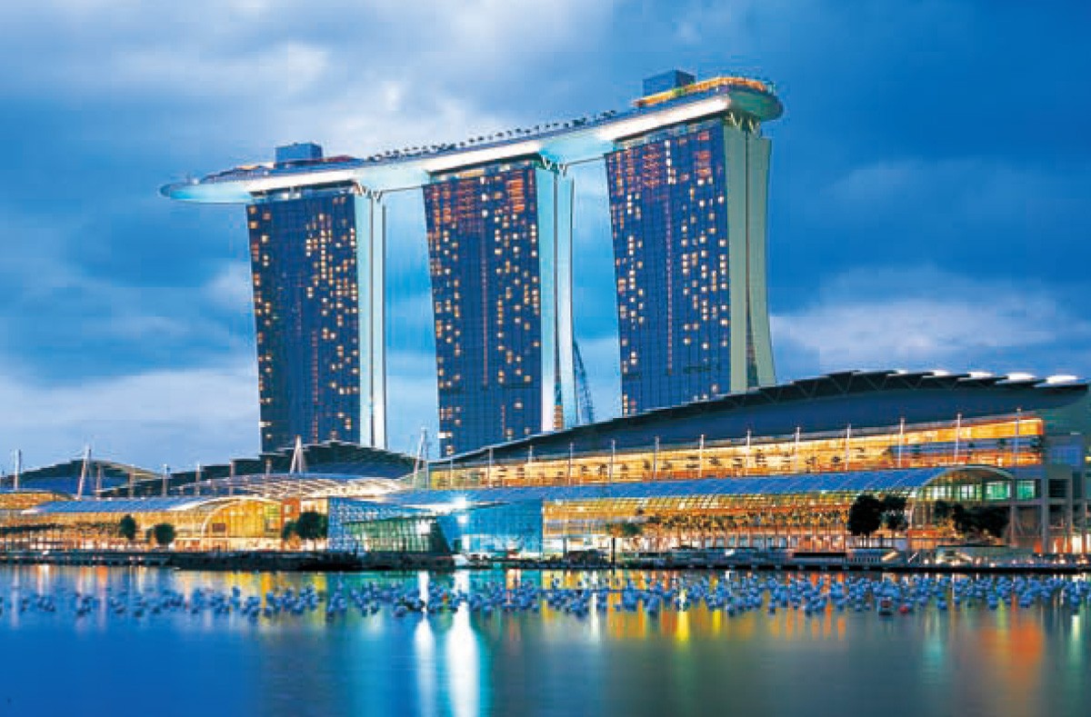 Glass curtain wall  for Singapore Marina Bay Sands