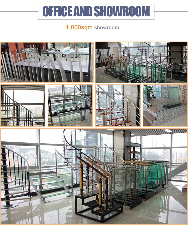 aluminum U channel glass railing designs with best price