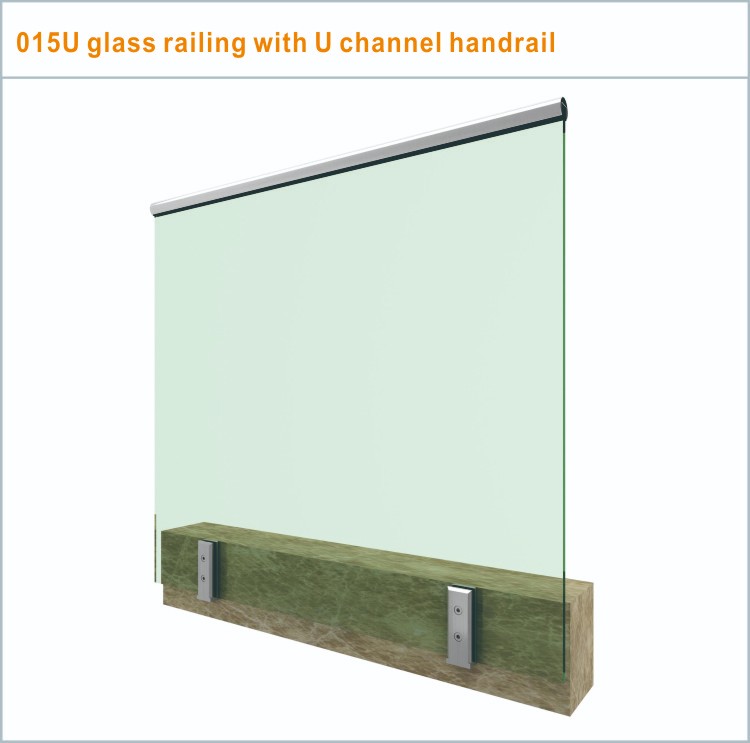 Stainless steel spigot Side mount glass railing outdoor frameless glass fence(015)