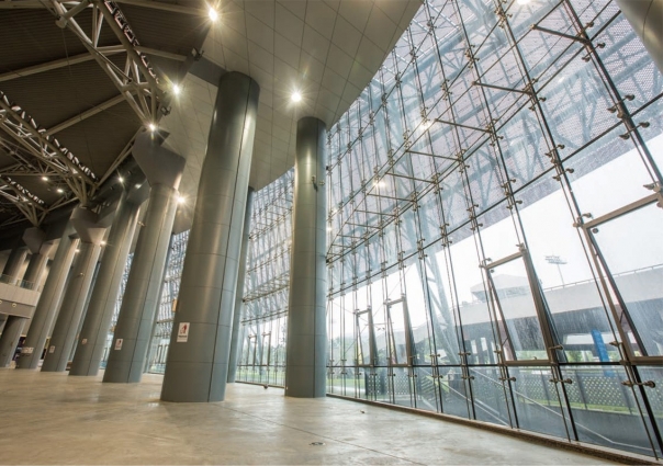 Glass curtain wall  for Zhenjiang Sports Exhibition Center,China