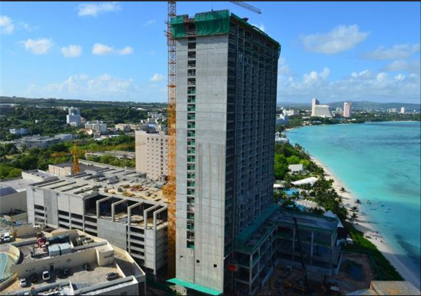 30 stories Outrigger Hotel in Guam, in 2013